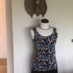 Chico Travellers Tank. Multi color print. Size 0